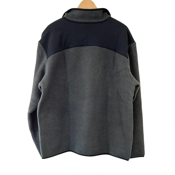 Allbirds men’s Fluff Fleece Pullover L grey black cozy pocket outdoors NWT - Picture 3 of 11